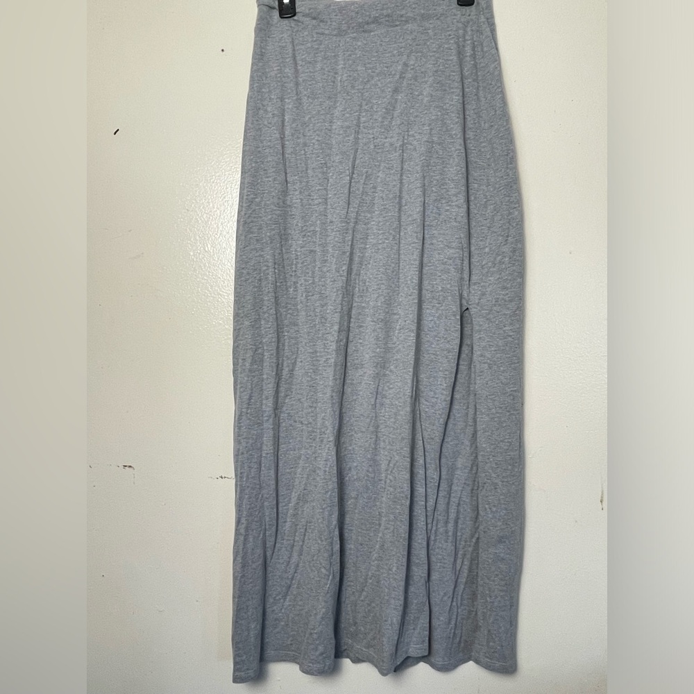 Threads for thought Women’s Size Medium Double Sided Half Slit Grey Maxi Skirt